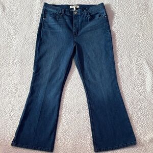 Current/Elliott The Boulevard mid rise crop boot Jeans